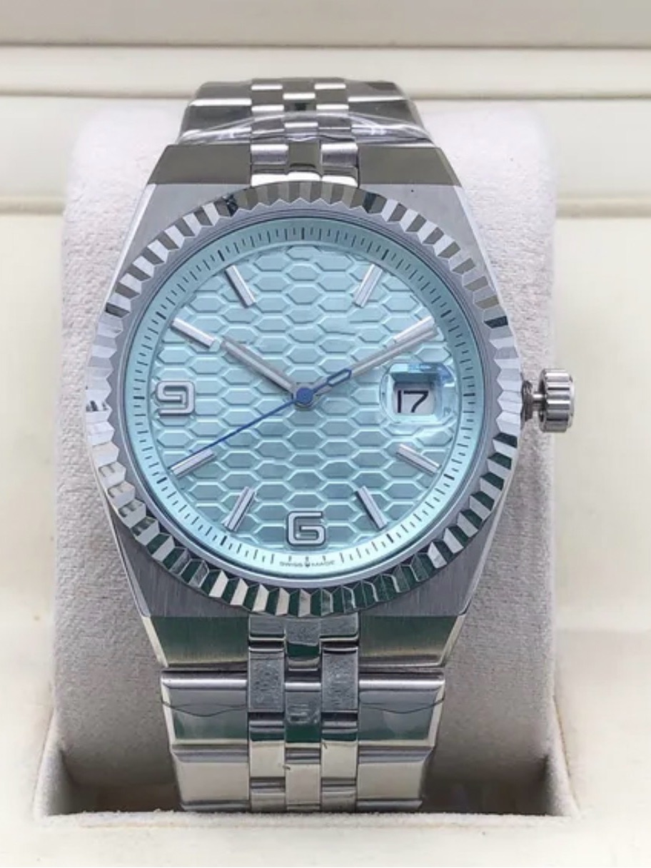 Luxury Blue Dial Watch Automatic Mechanical 40mm Mens Watch